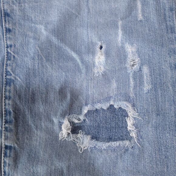 Converse Distressed Light Wash Jeans 36x30 VTG Y2K 90s Low Rise Workwear Grunge - Picture 15 of 16